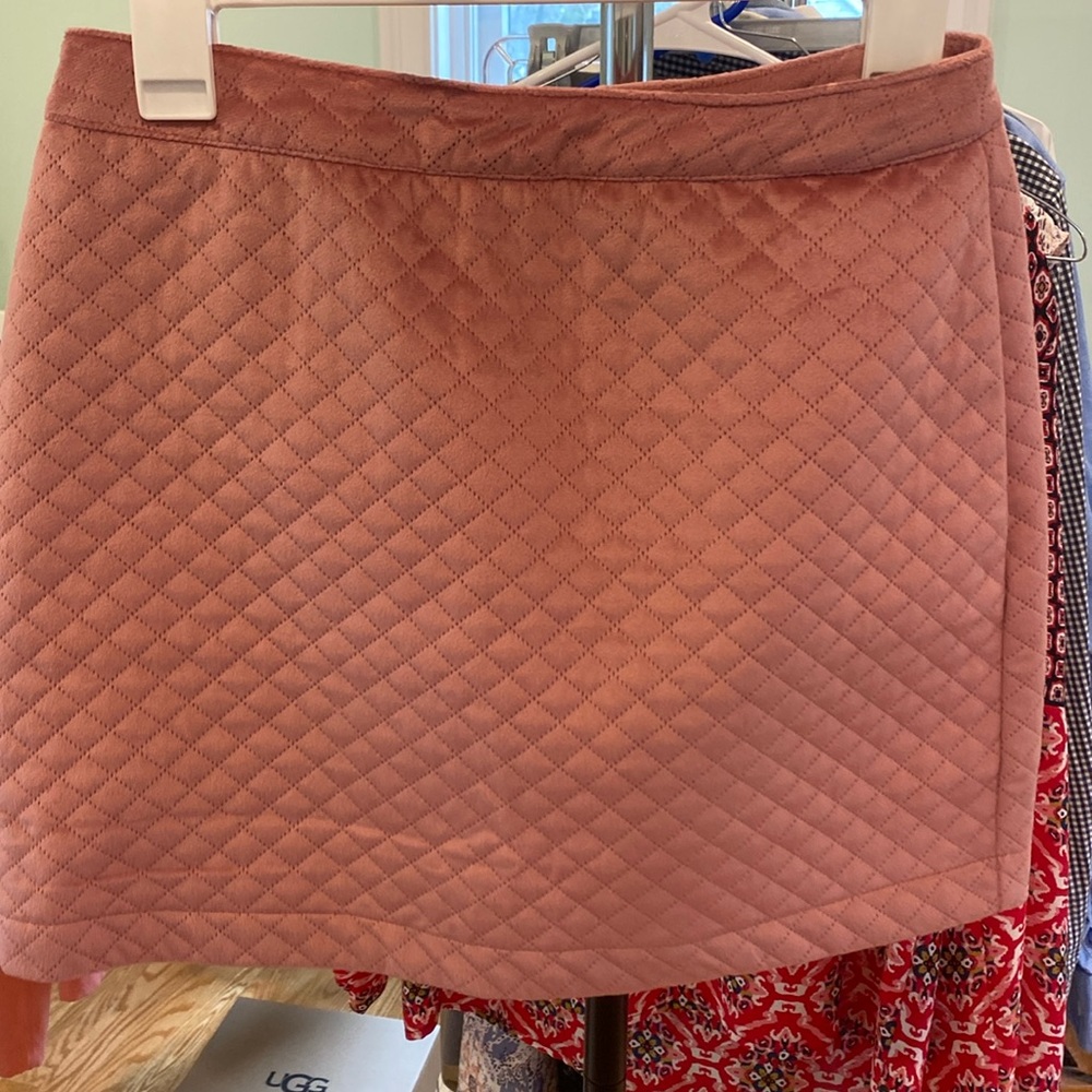 Velvet mini skirt